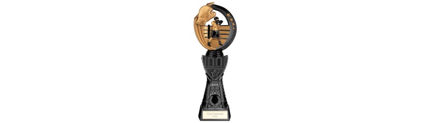 RENEGADE II BOXING TOWER RESIN TROPHY - 4 SIZES - 25CM - 33.5CM RENEGADE II BOXING TOWER RESIN TROPHY - 4 SIZES - 25CM - 33.5CM